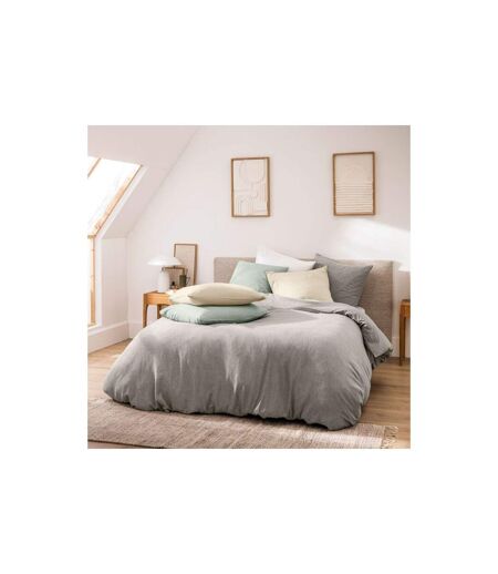 Parure de Lit 3 Pièces Meline 240x220cm Anthracite