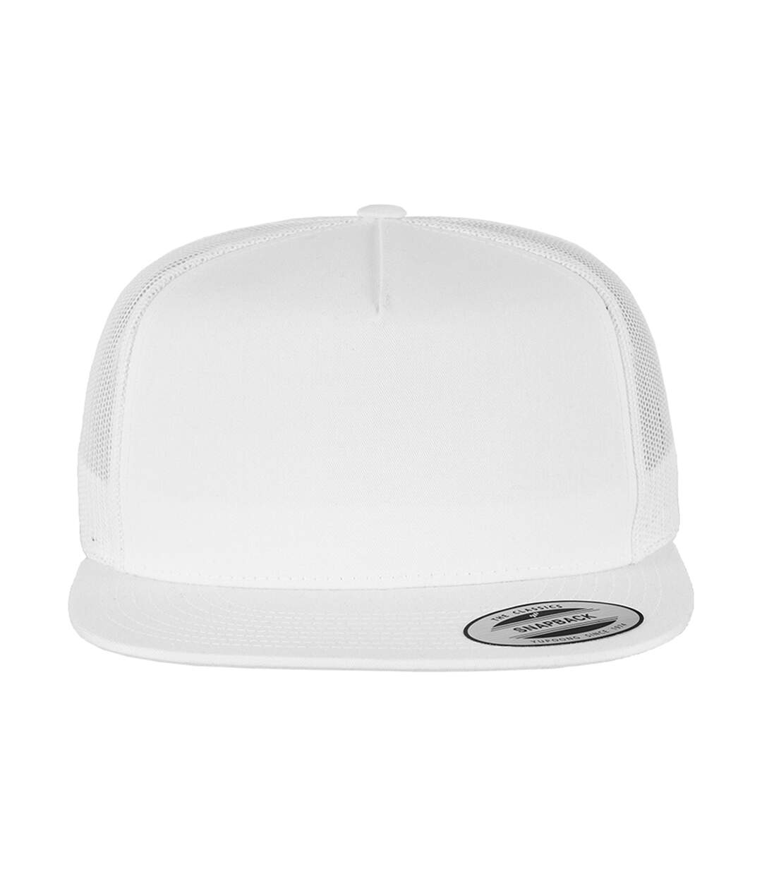 Casquette trucker flexfit classic blanc Yupoong-4