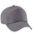 Casquette baseball enfant unisexe gris graphite Beechfield