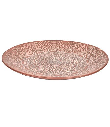 Lot de 6 Assiettes Plates Sahara 27cm Terracotta