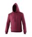 Sweat À Capuche College Adulte Bordeaux Awdis-3
