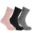 Chaussettes en laine 3 paires mixte variable Floso