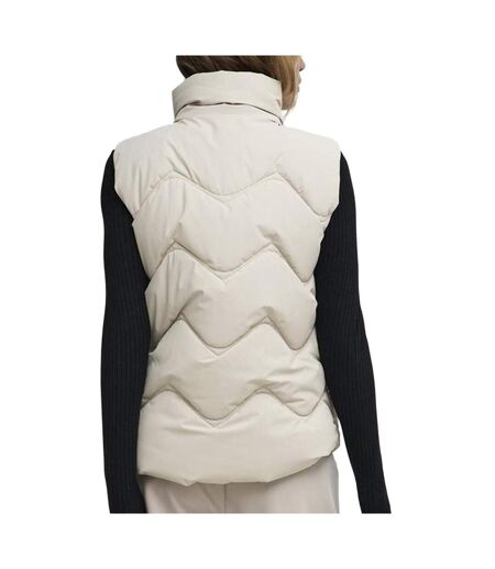 Doudoune sans manches beige femme jdy power