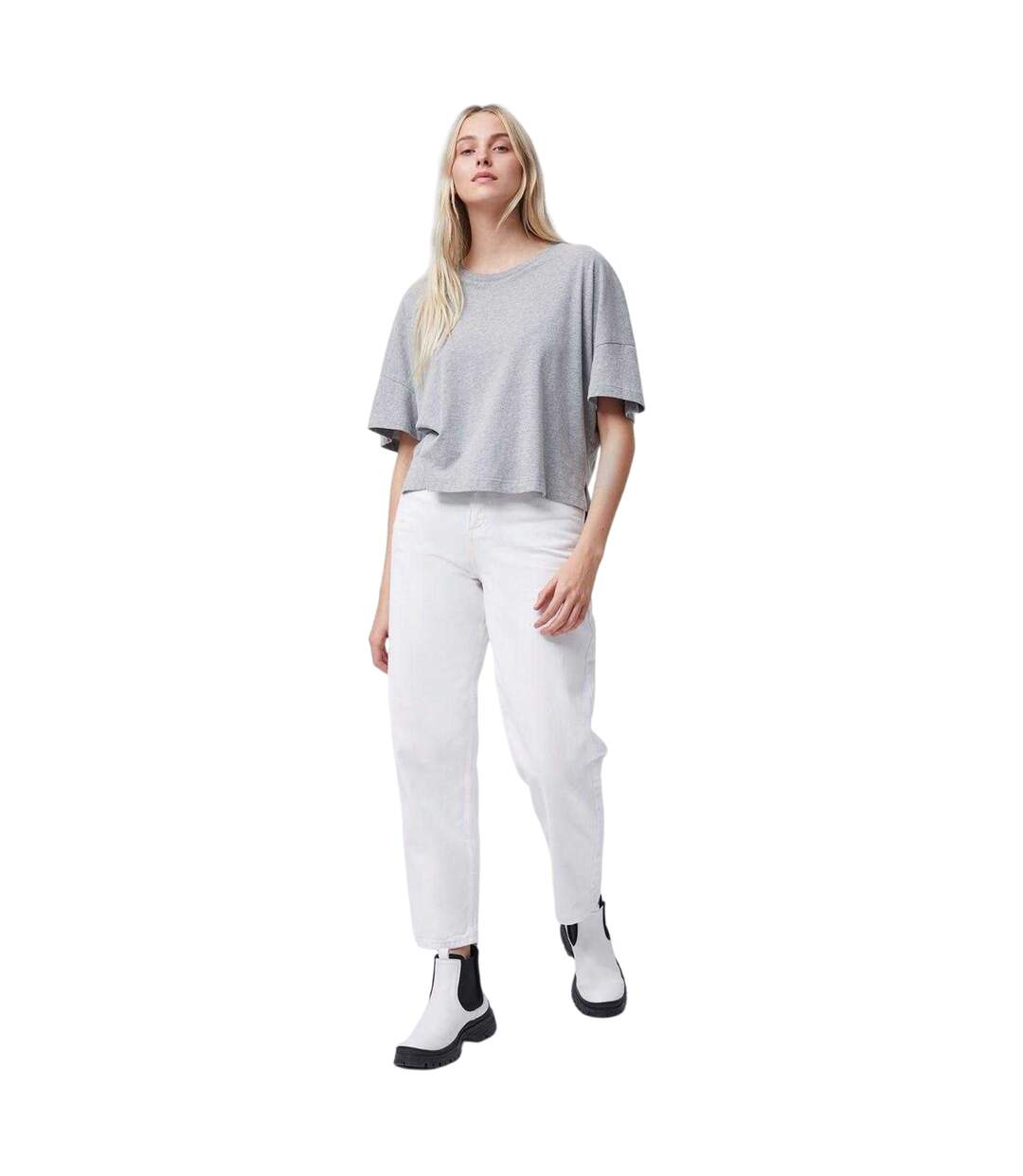 T-shirt Tally Femme Gris Clair French Connection-2