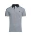 Polo en maille jacquard pour hommes noir Raging Bull