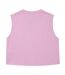 Womens/ladies Sport Relaxed Fit Sleeveless Crop Top Pink Lacoste-2