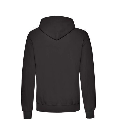 Adults Unisex Classic Hooded Sweatshirt Black Fruit Of The Loom