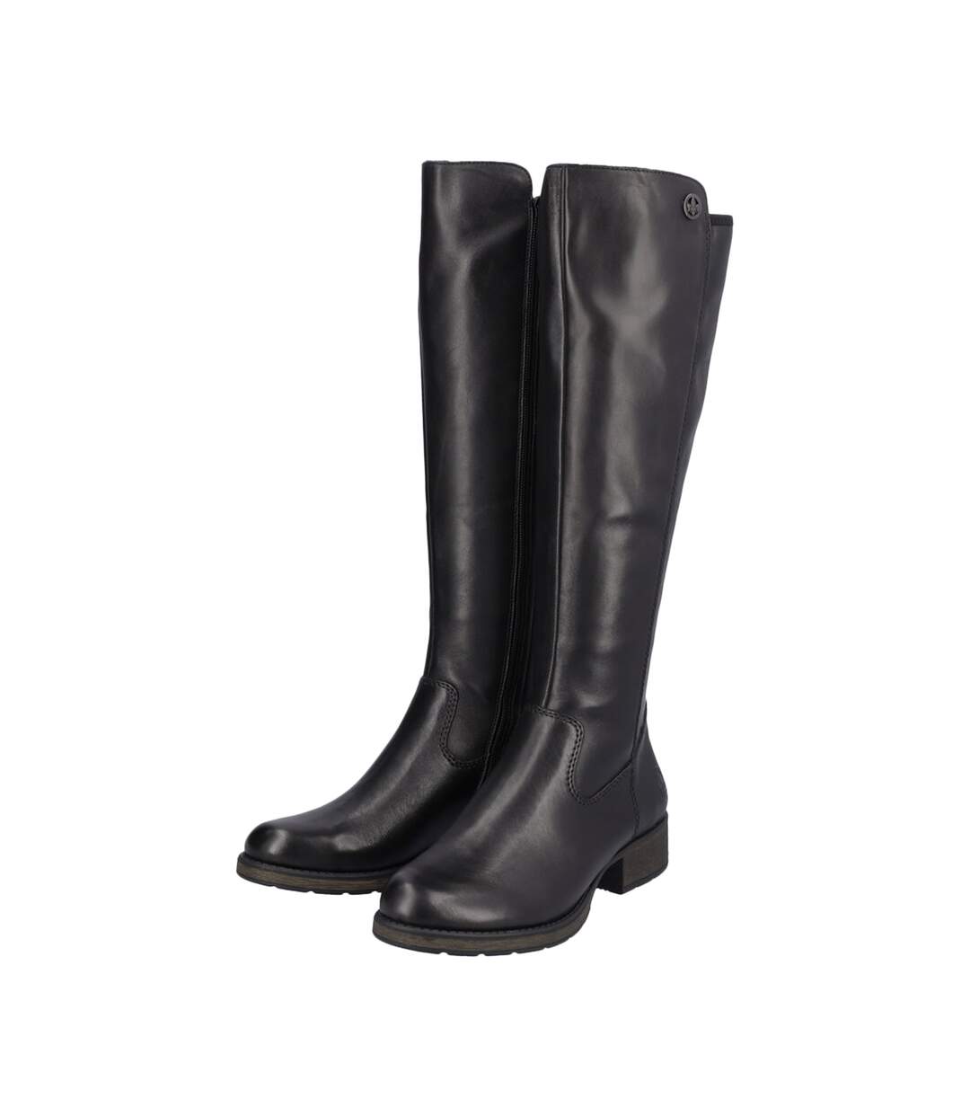 Botte Plate Cuir Rieker Minato-3