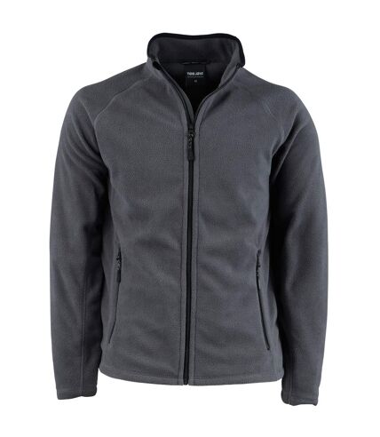 Tee Jays Mens Full Zip Active Lightweight Fleece Jacket (Dark Grey)