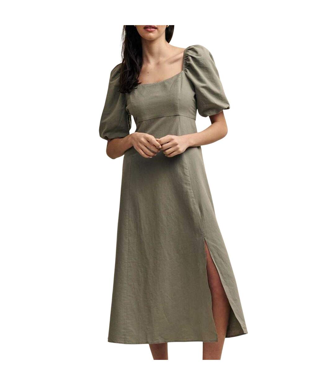 Robe Mi-longue Henri Femme Vert Nobody´s Child-1