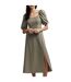 Robe Mi-longue Henri Femme Vert Nobody´s Child-1