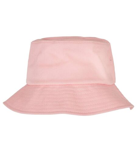 Flexfit By Yupoong Adults Unisex Cotton Twill Bucket Hat (Light Pink)