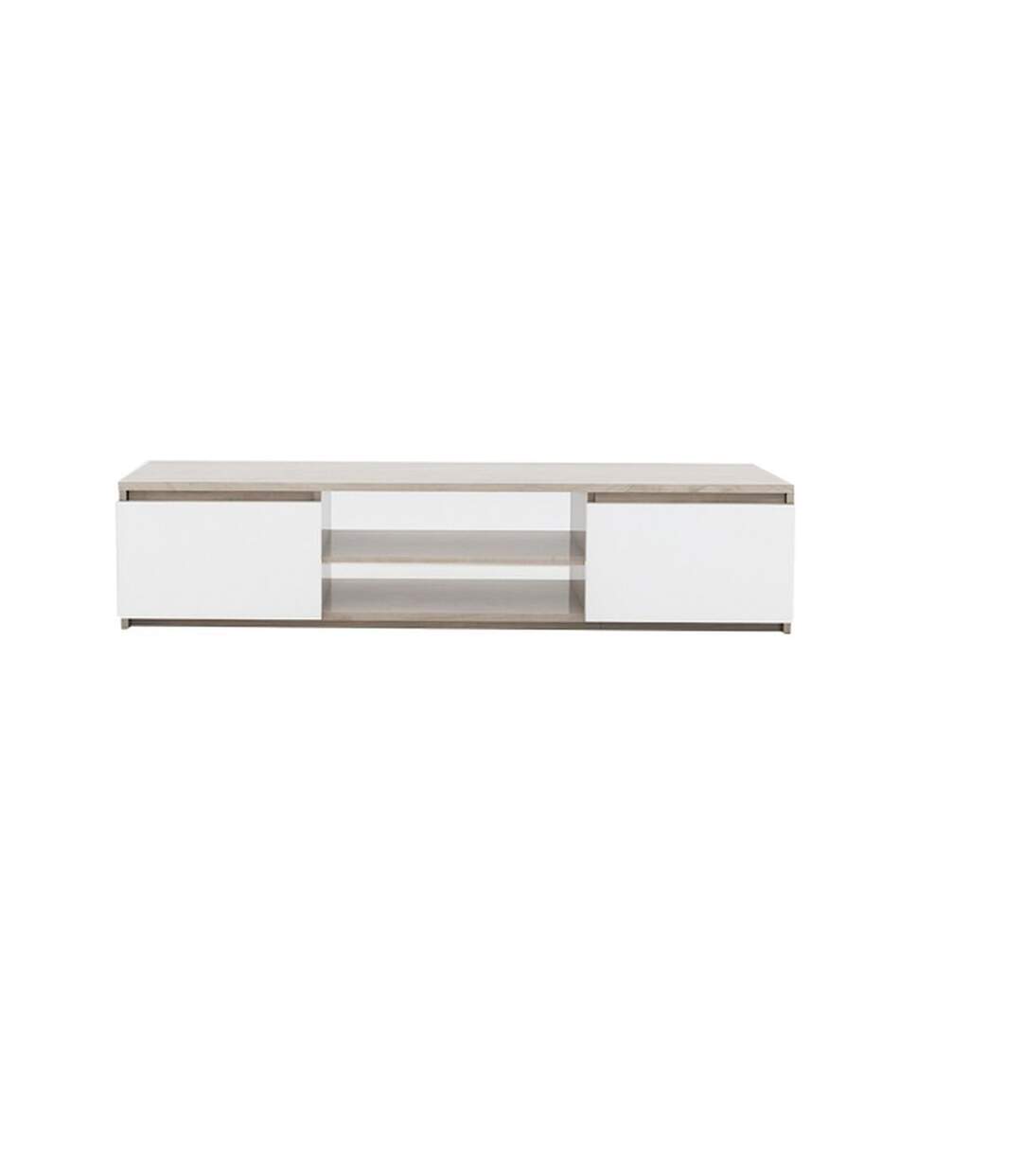 Meuble TV - Jack - Chêne et Blanc - 120 x 36 x 40 cm-3