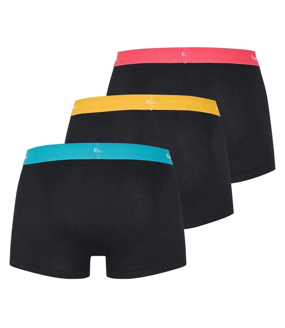 Pack Of 3  Mens Logo Cotton Boxer Shorts  Black Multicoloured Paul Smith-2