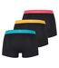 Pack Of 3  Mens Logo Cotton Boxer Shorts  Black Multicoloured Paul Smith-2