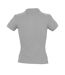 SOLS Womens/Ladies People Pique Short Sleeve Cotton Polo Shirt (Gray Marl)