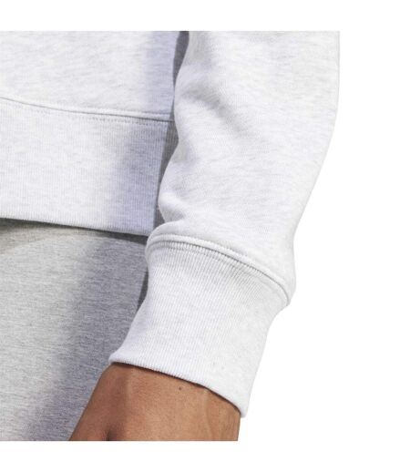 Womens/ladies Woodmark Logo Sweatshirt Light Grey Heather Adidas