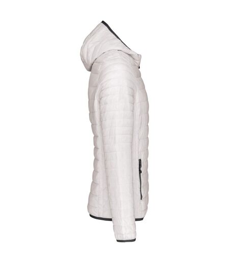 Kariban Mens Lightweight Hooded Padded Jacket (White)
