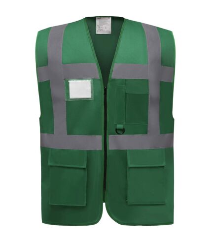 Gilet de travail RETRO multipoches vert