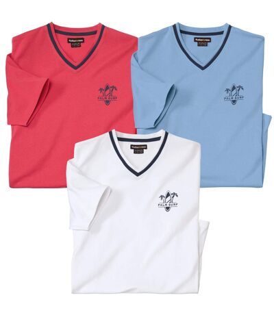 Lot de 3 Tee-shirts Col V