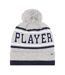 Childrens/kids Pom Pom Beanie Grey 4F-1