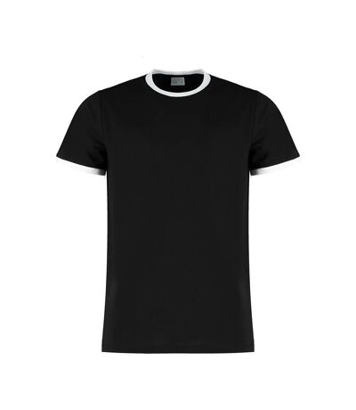 T-shirt homme noir / blanc Kustom Kit