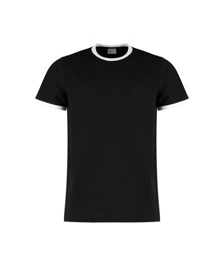 T-shirt homme noir / blanc Kustom Kit