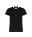 T-shirt homme noir / blanc Kustom Kit-1