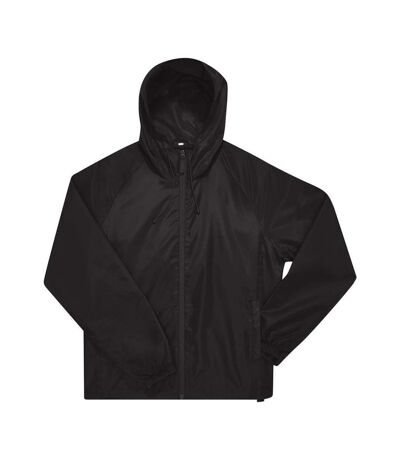Unisex adult #reset windbreaker black B&C