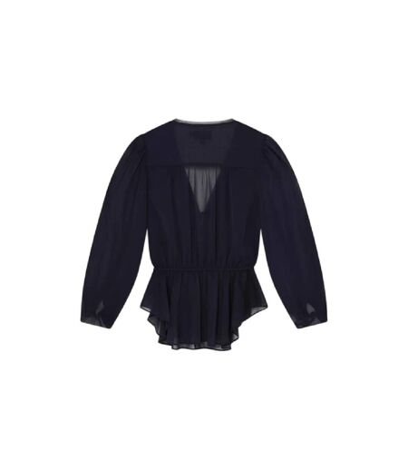 Blouse Manches Bishop Femme Bleu Marine Ted Baker