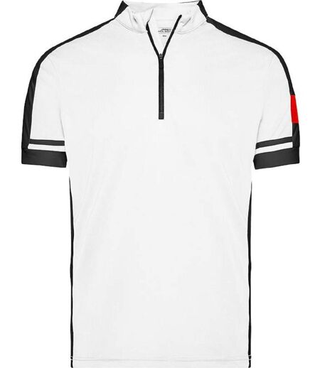 maillot cycliste - homme - JN452 - blanc