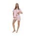 Ensemble De Pyjama Court Manches Courtes Femme Rose Keanu-4