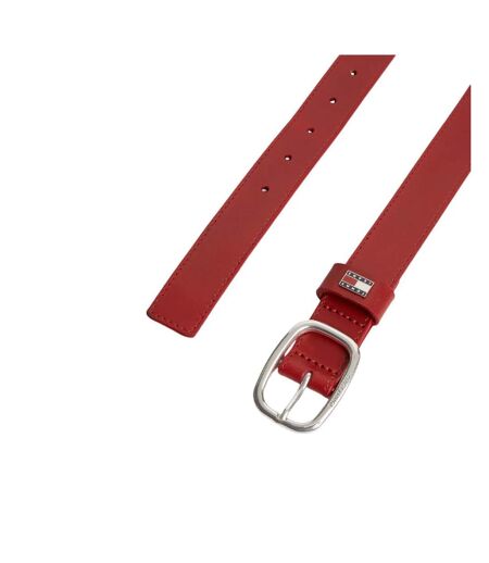 Ceinture rouge femme tommy hilfiger oval
