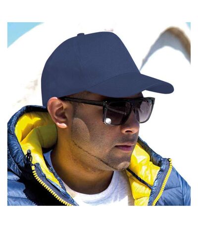 Result Unisex Core Boston 5 Panel Printers Baseball Cap (Navy Blue) - UTBC3047