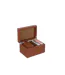 Boîte Jeux de Cartes Ezra 17cm Cognac-3