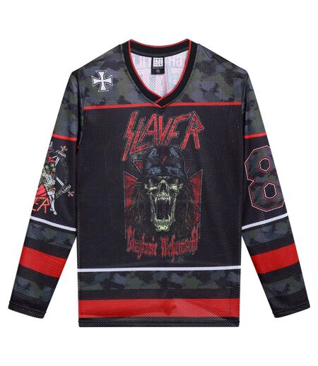 Unisex Adult Slayer Hockey Jersey Black Amplified