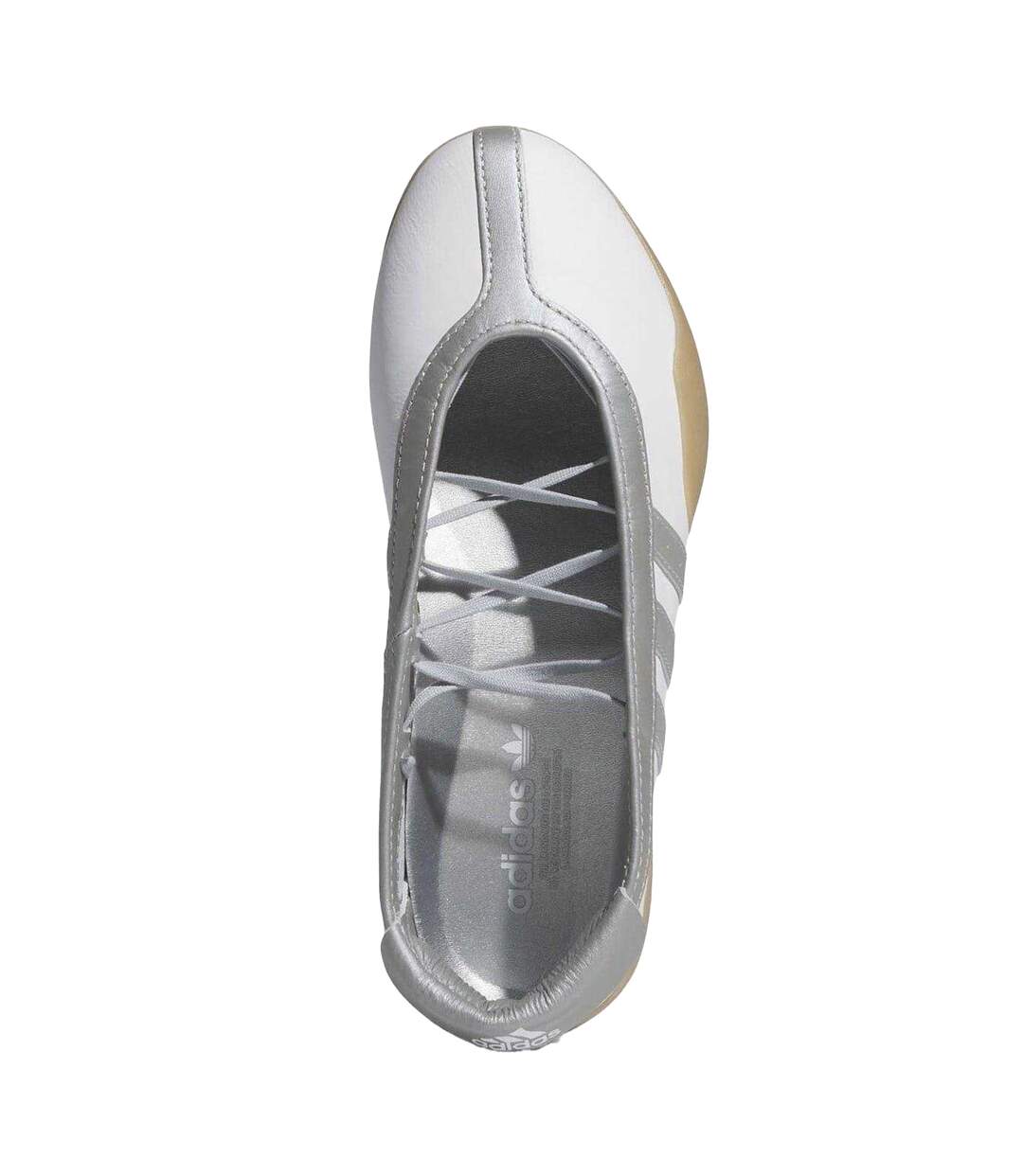 Womens/ladies Taekwondo Mei Leather Shoes Metallic Silver Adidas-4