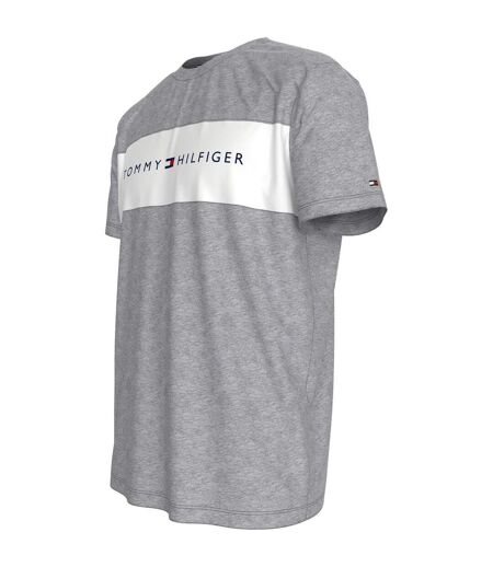T-shirt Motif/style Logo Homme Gris Blanc Tommy Hilfiger