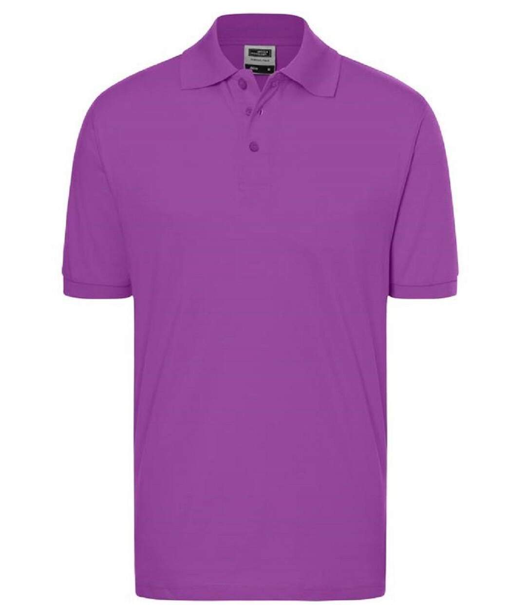 Polo manches courtes - Homme - JN070C - violet pourpre