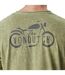 T-shirt homme col V en burnt out avec print Mott Vondutch