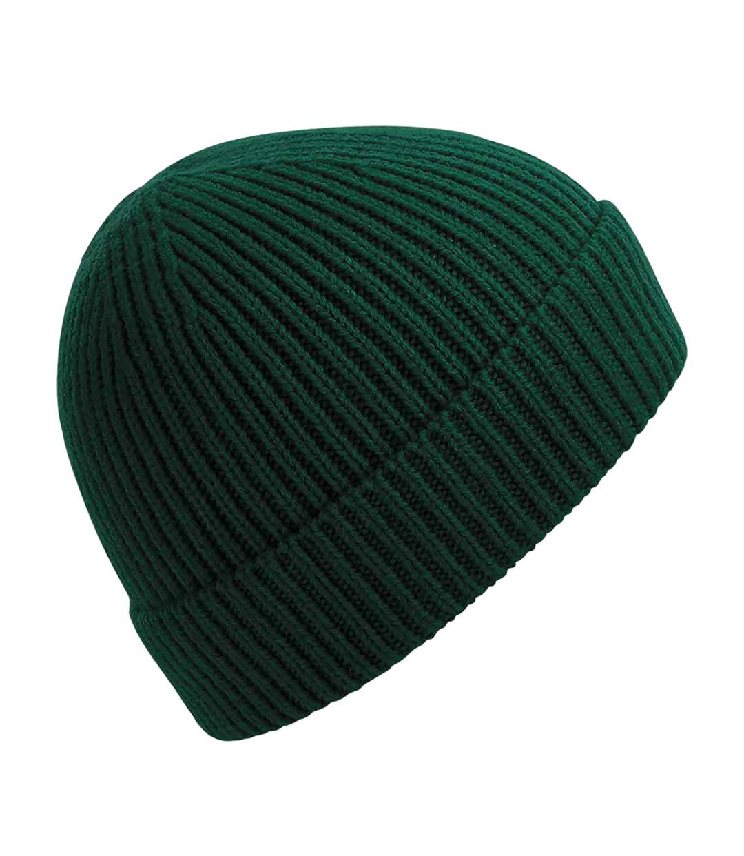 Bonnet tricoté engineered vert bouteille Beechfield