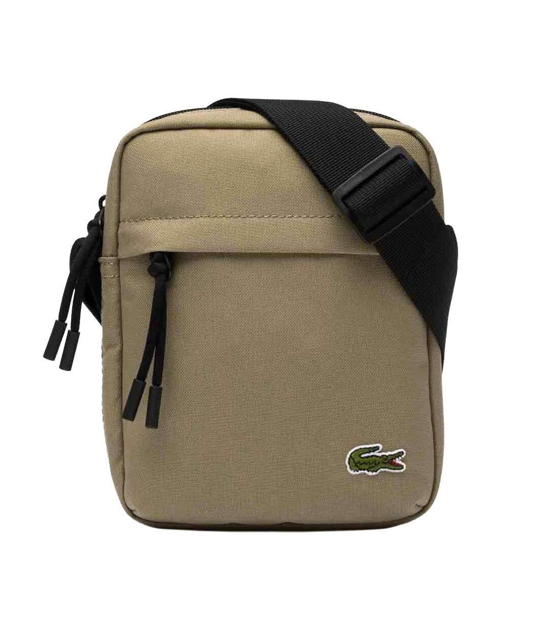 Sacoche taupe homme lacoste hold-1
