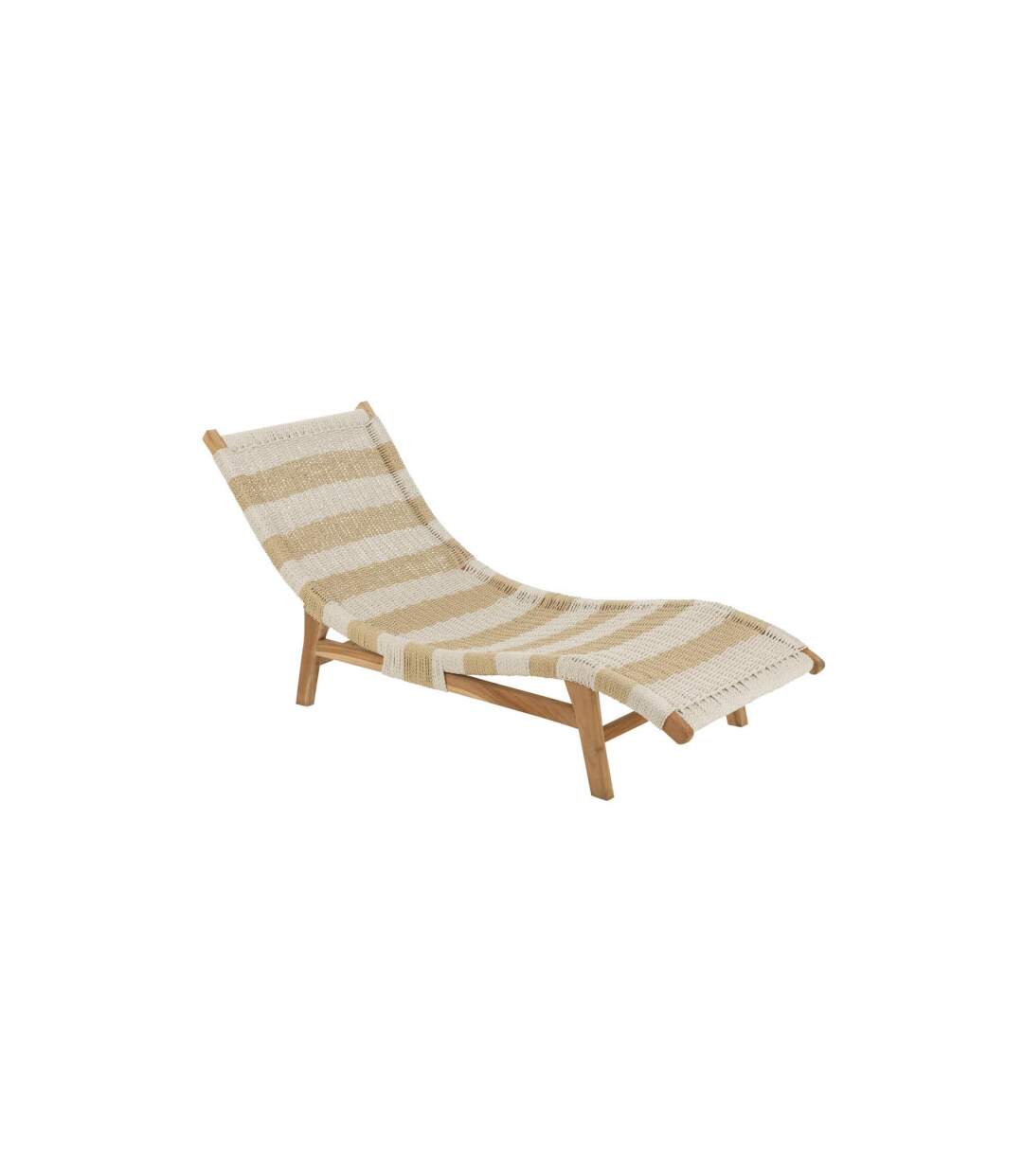 Transat avec Coussin Lombok 168cm Blanc & Naturel-2