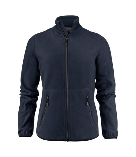 Womens/ladies Speedway Fleece Jacket Dark Navy Printer