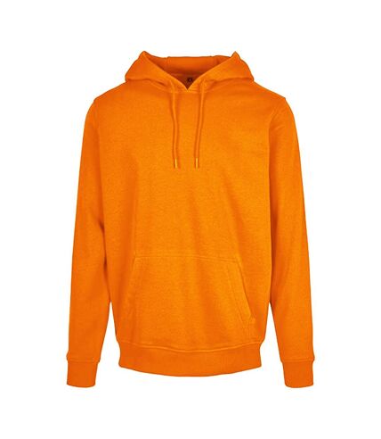 Build Your Brand Mens Heavy Pullover Hoodie (Paradise Orange)
