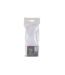 Lot de 12 Fourchettes Réutilisables 18cm Blanc-1