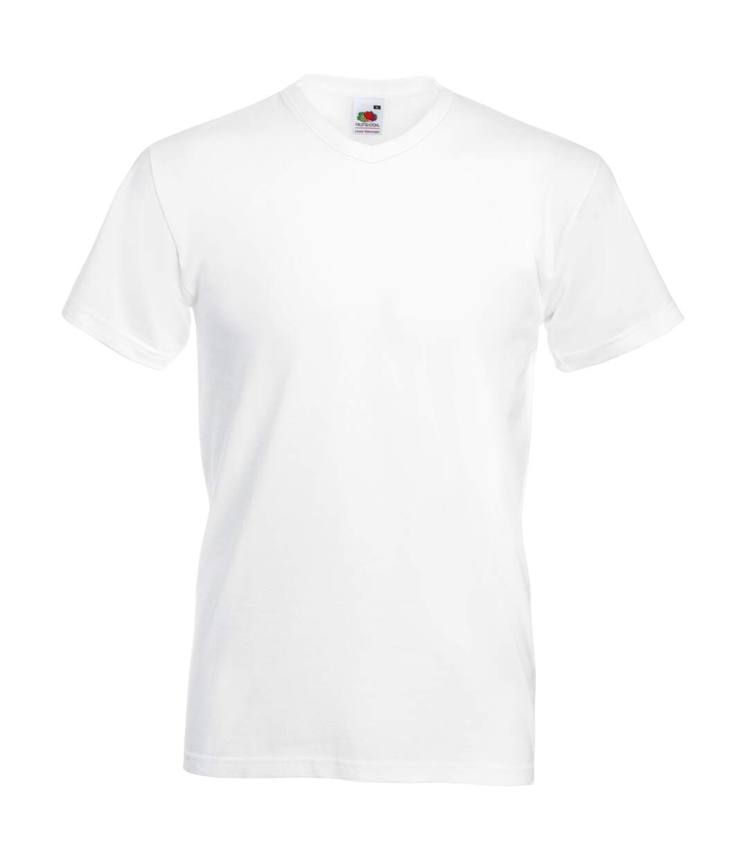 Fruit Of The Loom Mens Valueweight V-Neck, Short Sleeve T-Shirt (White) - UTBC338
