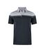 Mens Seaback Polo Shirt Black Light Grey Cutter & Buck-1
