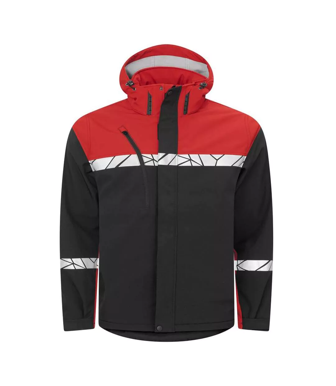 Veste Softshell Progression Homme Noir Rouge Projob-1