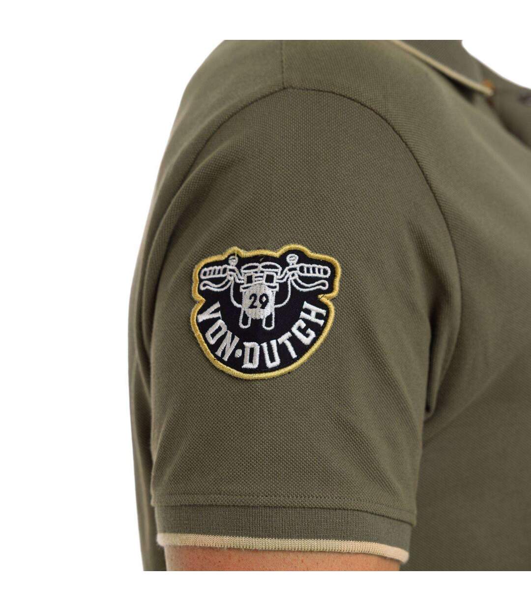 Polo homme maille piquée avec patchs et print dos MC29 Vondutch-4